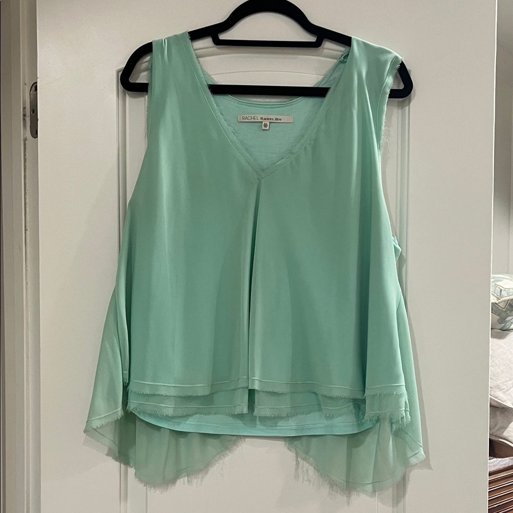 RACHEL Rachel Roy Light Green Sleeveless Blouse